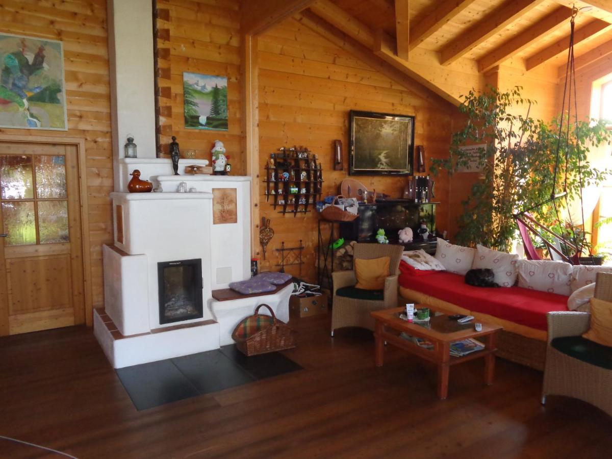 Barrierefreies Zimmer Im Blockhaus Mit Sauna Am See Soyen Exterior photo